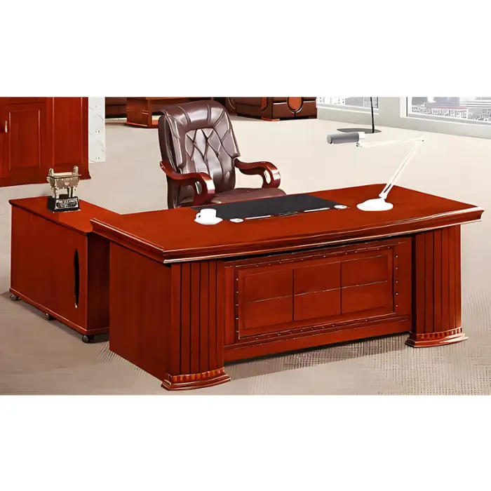 Office Workstation Modern Work Ceo Executive Furniture Computer Luxury Desks for Room Table and Chair Set Design