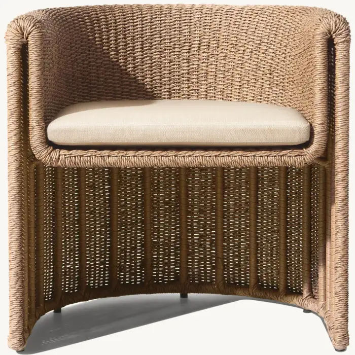 Modern Style Rattan Garden Furniture Outdoor Dining Table and Chairs Lounge Set for Living Room or Courtyard