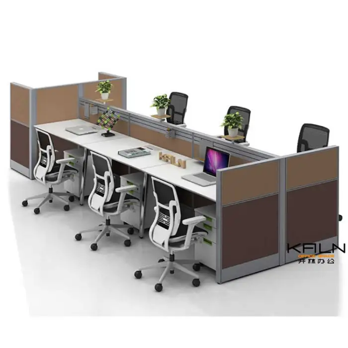 Modern Office Furniture Customized Executive Workstation Cubicle 4 People Free Combination Commercial Furniture