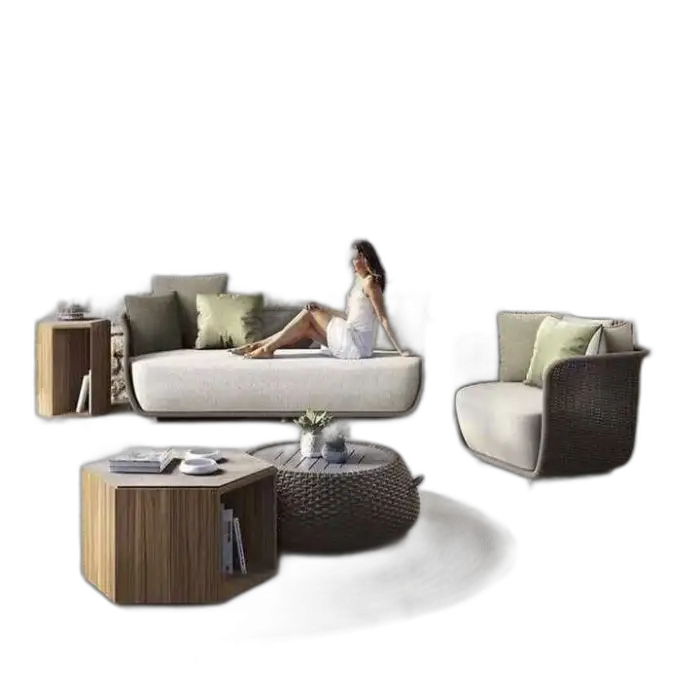 Foshan Outdoor Furniture Modern Villa Courtyard Patio Garden Outdoor Furniture Sofa, Outdoor Patio Furniture Set