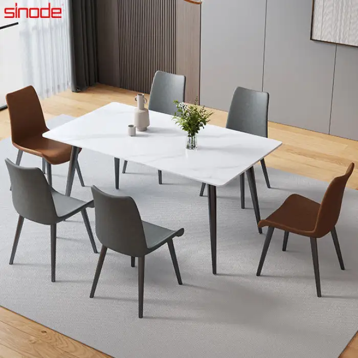 Dining Room Cafe Restaurant Minimalist Dining Table and Chair Furniture Set