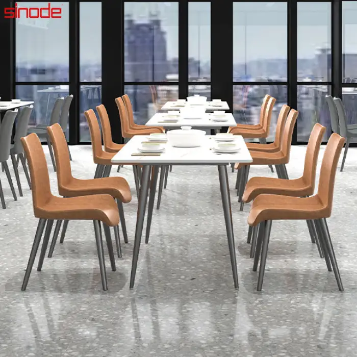 Dining Room Cafe Restaurant Minimalist Dining Table and Chair Furniture Set