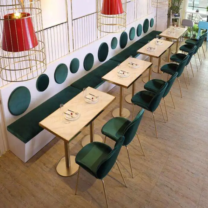 2021 Modern Restaurant Furniture Wooden Restaurant Sofa Booth