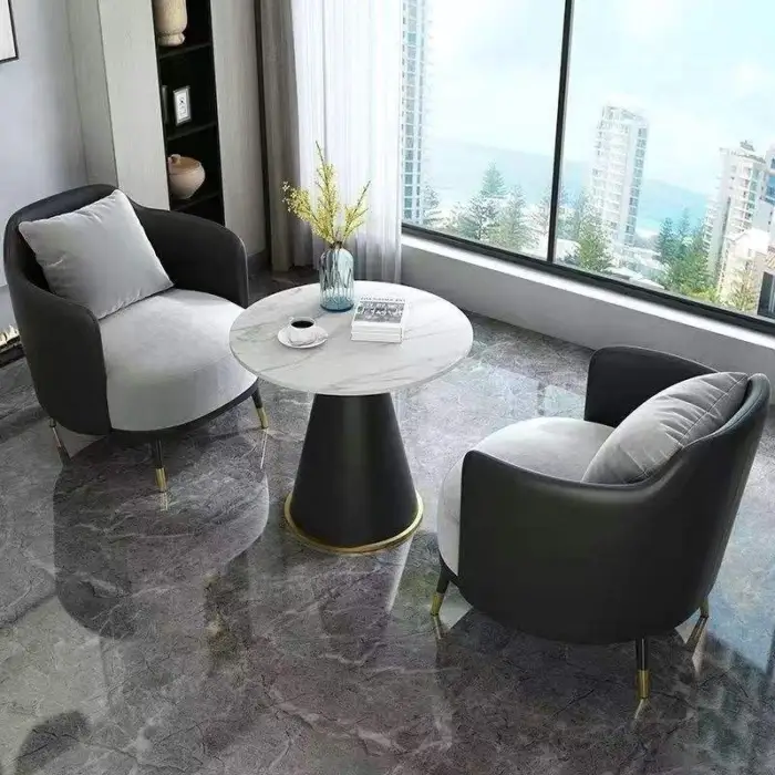 Business Reception Sofa and Light Luxury Hotel Lobby Rest Area Negotiation Chair for Restaurants