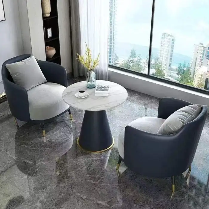 Business Reception Sofa and Light Luxury Hotel Lobby Rest Area Negotiation Chair for Restaurants