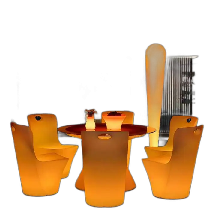 Restaurant Furniture LED Light up Chair LED Seat for Dinning Decor