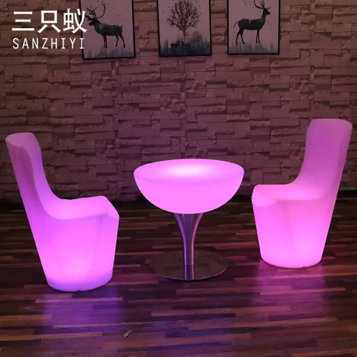 Restaurant Furniture LED Light up Chair LED Seat for Dinning Decor