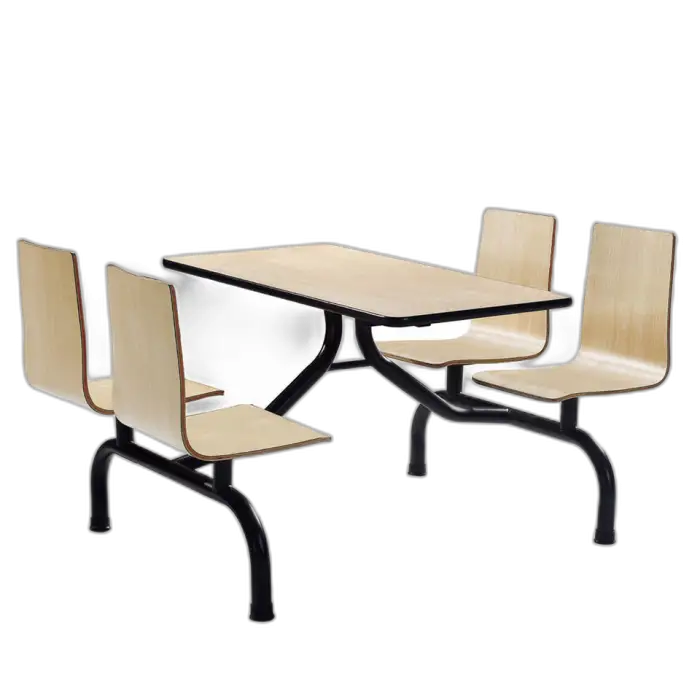 Stainless Steel Canteen Table Chair Furniture Restaurant Table Joint Canteen Table and Chair