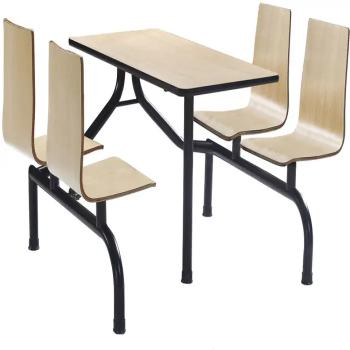 Stainless Steel Canteen Table Chair Furniture Restaurant Table Joint Canteen Table and Chair