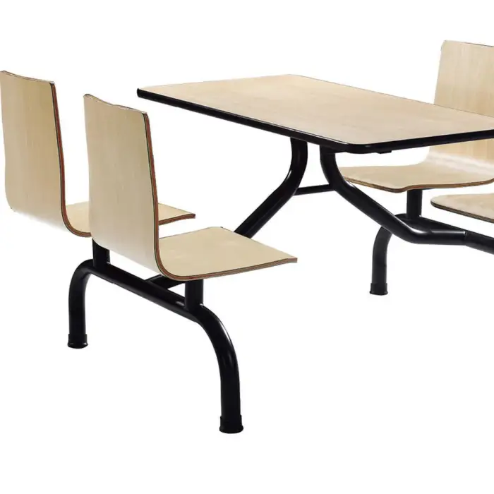 Stainless Steel Canteen Table Chair Furniture Restaurant Table Joint Canteen Table and Chair