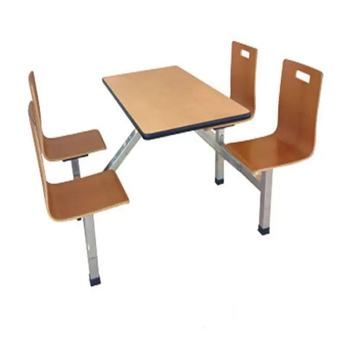 Stainless Steel Canteen Table Chair Furniture Restaurant Table Joint Canteen Table and Chair