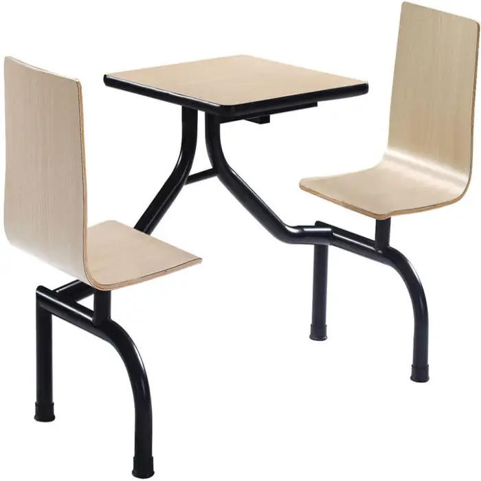 Stainless Steel Canteen Table Chair Furniture Restaurant Table Joint Canteen Table and Chair