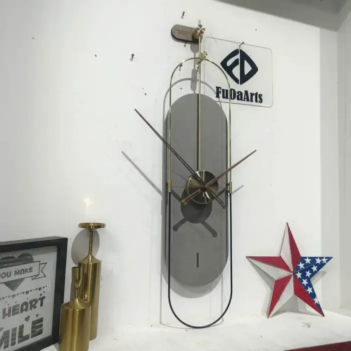 91X20CM  Light Luxury Wall Clocks Fashion Modern Home Decor Porch Silent Wall Clock