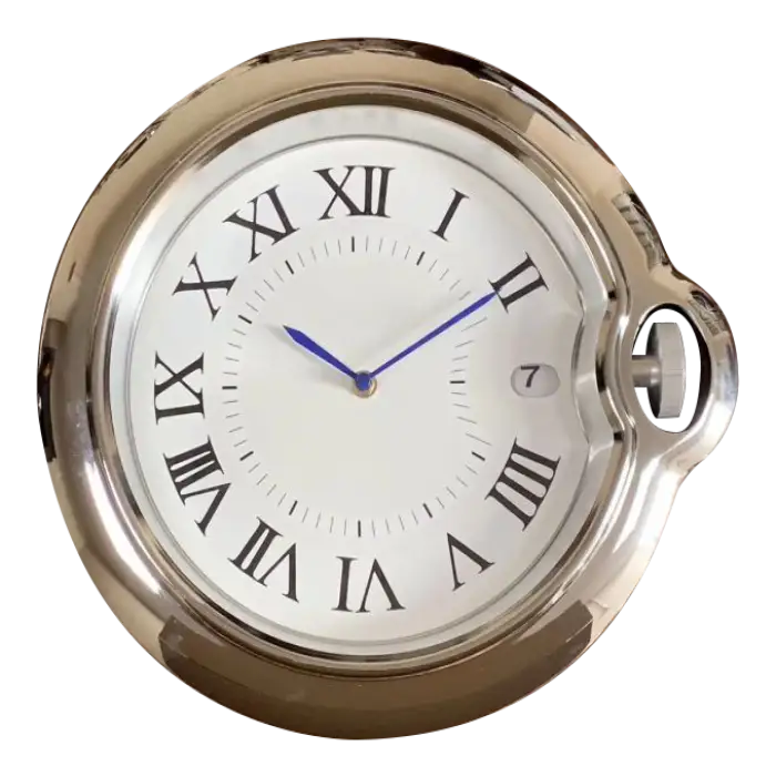 Luxury Watch Shape Wall Clock Home Decor Office Unique Glass Design Quartz Metal Modern Wall Clocks Horloges