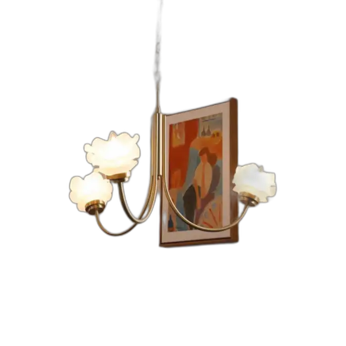 Vintage Small Copper Rose Chandelier for Living Room Dining Room Bedroom Hotel Wedding Bar Reception Desk Decoration