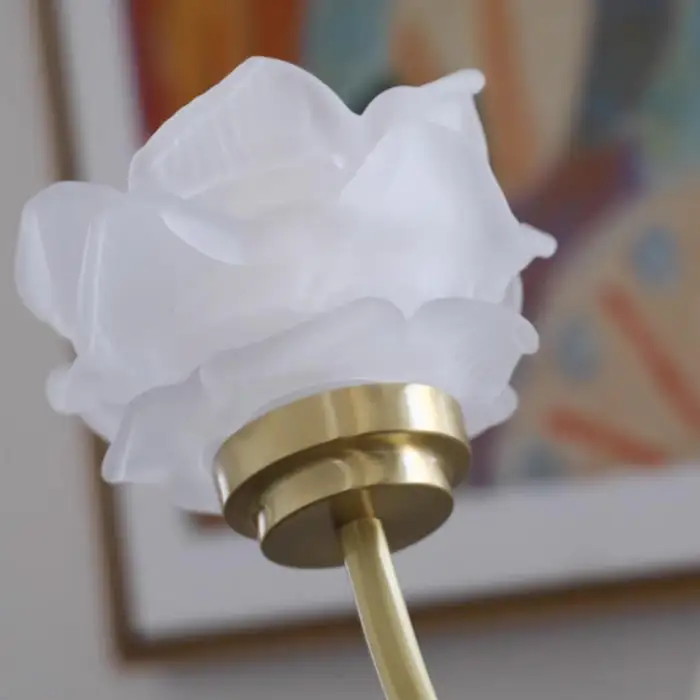 Vintage Small Copper Rose Chandelier for Living Room Dining Room Bedroom Hotel Wedding Bar Reception Desk Decoration