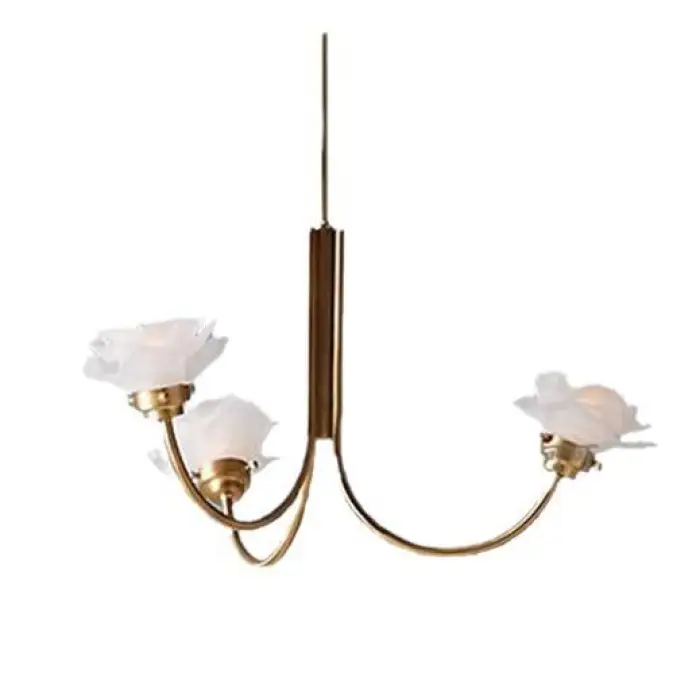 Vintage Small Copper Rose Chandelier for Living Room Dining Room Bedroom Hotel Wedding Bar Reception Desk Decoration