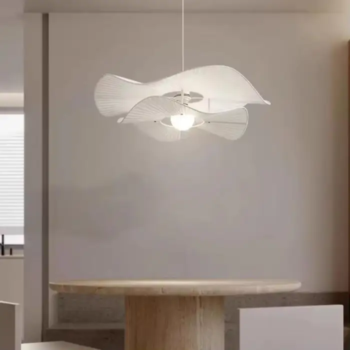 Modern Creative Fabric Pendant Light Nordic Simple Bedroom Dining Living Room Study Hanging Lighting Classic LED Chandelier