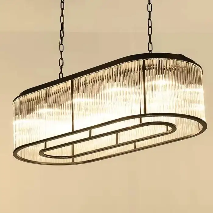 Postmodern LED Living Room Chandelier Lighting Stainless Steel Indoor Bar Front Desk Hanging Chandelier  Household Lamps