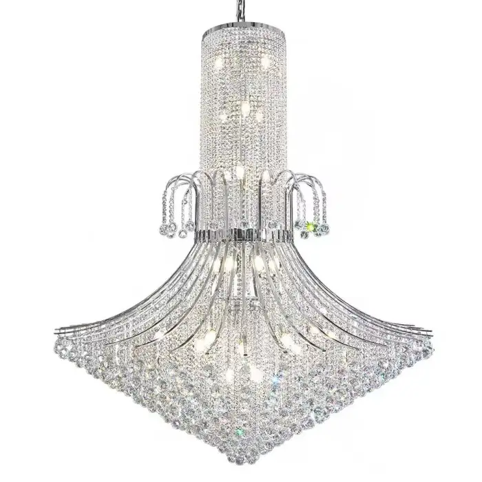 Postmodern LED Living Room Chandelier Lighting Stainless Steel Indoor Bar Front Desk Hanging Chandelier  Household Lamps