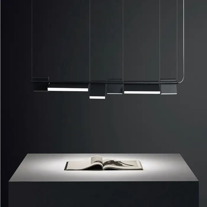 Modern Light Luxury Designer Office Front Desk Meeting bar LED Chandelier Restaurant Chandelier