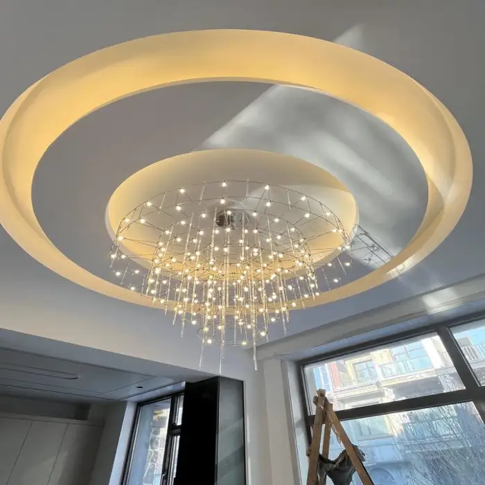 Light Cube Custom Star Chandelier Restaurant Hotel Lobby Shop- Department Sand Table Lamp Front Desk Living Room Baby's