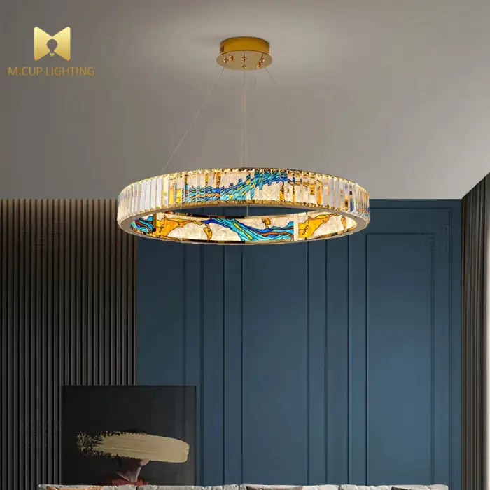 Creative Glass Art Chandelier Simple Luxury Design for Hotel Front Desk Office Study & Long Dining Room Pendant Lights