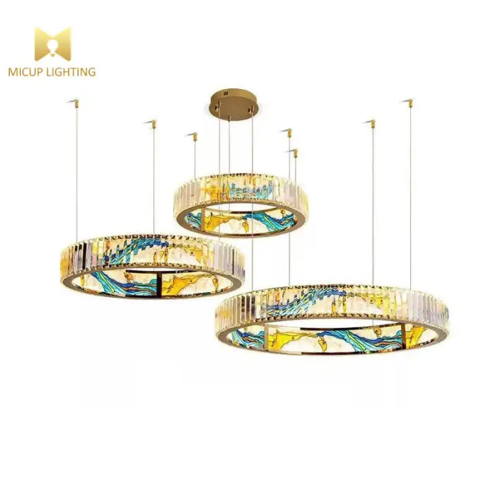 Creative Glass Art Chandelier Simple Luxury Design for Hotel Front Desk Office Study & Long Dining Room Pendant Lights