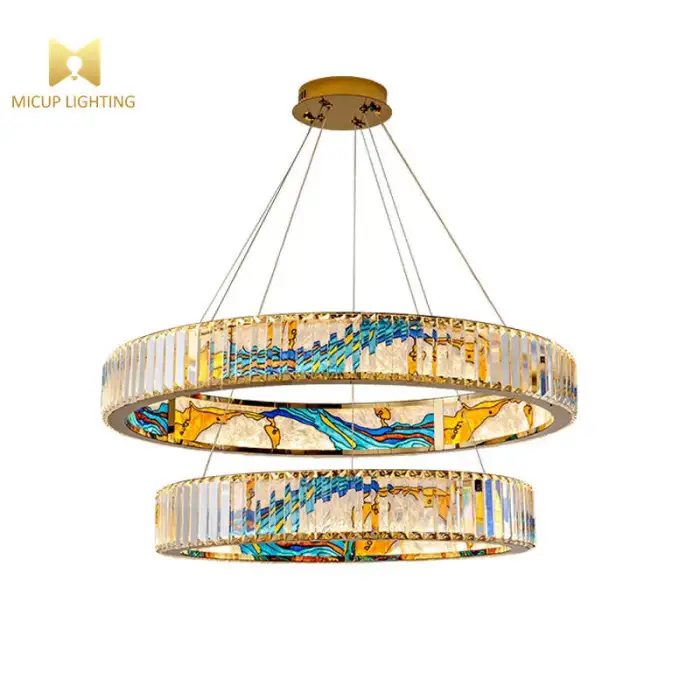 Creative Glass Art Chandelier Simple Luxury Design for Hotel Front Desk Office Study & Long Dining Room Pendant Lights