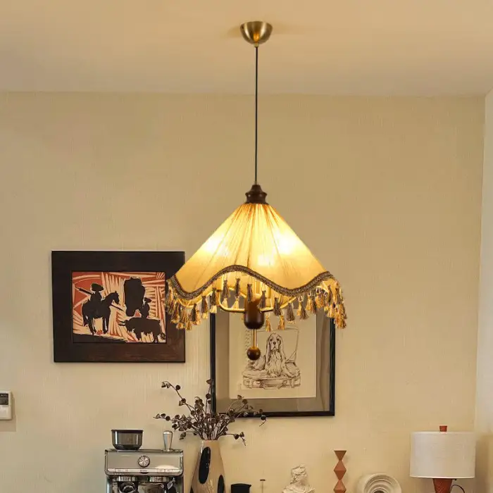 French Retro Bohemian Chandelier, American Medieval Style Restaurant, Bedroom, Living Room, Homestay Bar, Desk Lamp