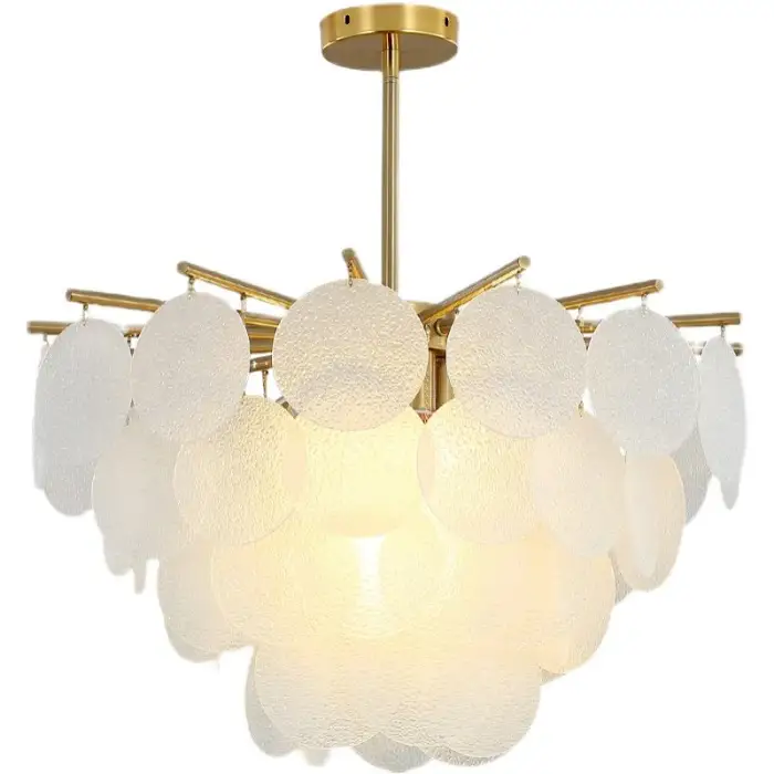 American Style Luxury Crystal Chandelier Living Room Study Bedroom Restaurant Modern Simple Glass Design Easy Ceiling AC