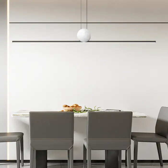 Modern LED Long Ceiling Chandelier Suspension Dining Table Room Kitchen Home Decor Hanging Lamp Front Desk  Chandelier