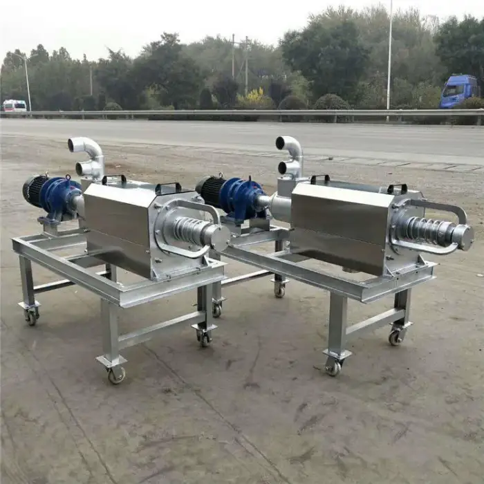 Professional Farming Animal Chicken Solid Liquid Separator Automatic Poultry Manure Drying Machine Cow Dung Dewatering Machine