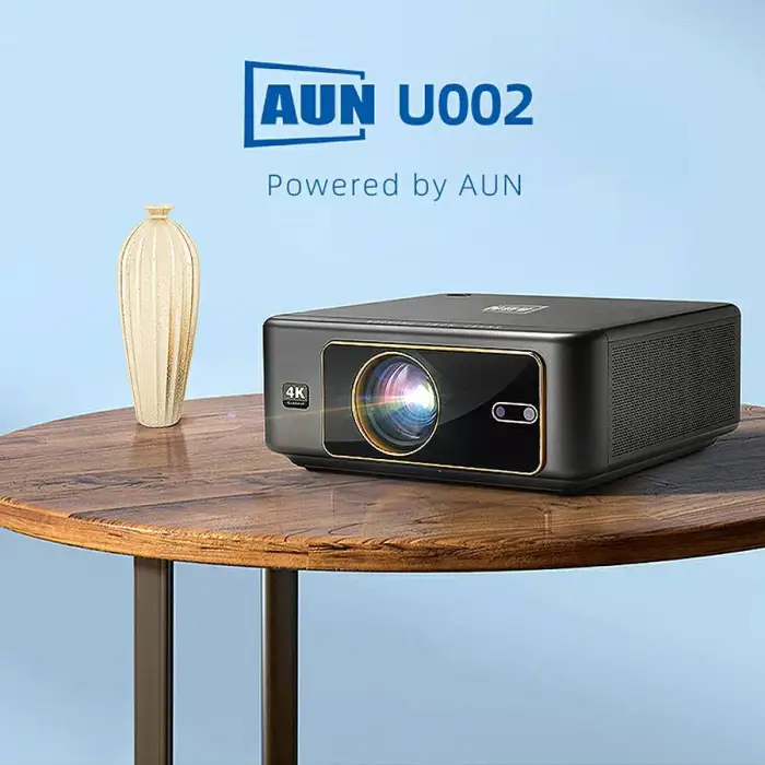 LED Projector AUN U002 Top Android 12 WIFI Bluetooth Native Full HD 4K VideoProjector Home Cinema Education Business Outdoor Use
