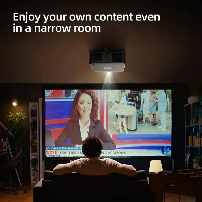 LED Projector AUN U002 Top Android 12 WIFI Bluetooth Native Full HD 4K VideoProjector Home Cinema Education Business Outdoor Use