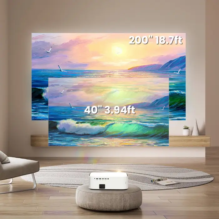 1080P Native Resolution 500 ANSI Lumens  Smart Led Light TV Smart LCD Screen Projector