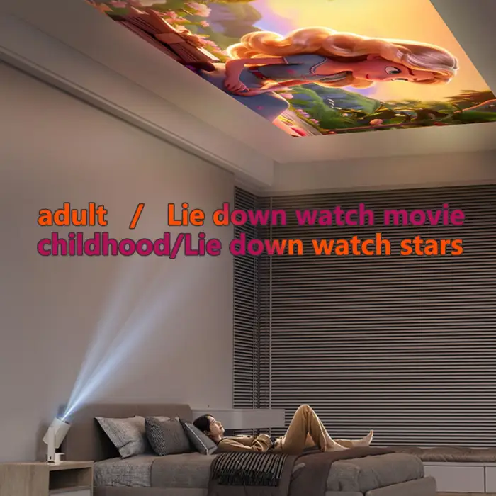 Play5MAX High Brightness PTZ Projector Home 1080P Full HD Portable Intelligent Small Projector