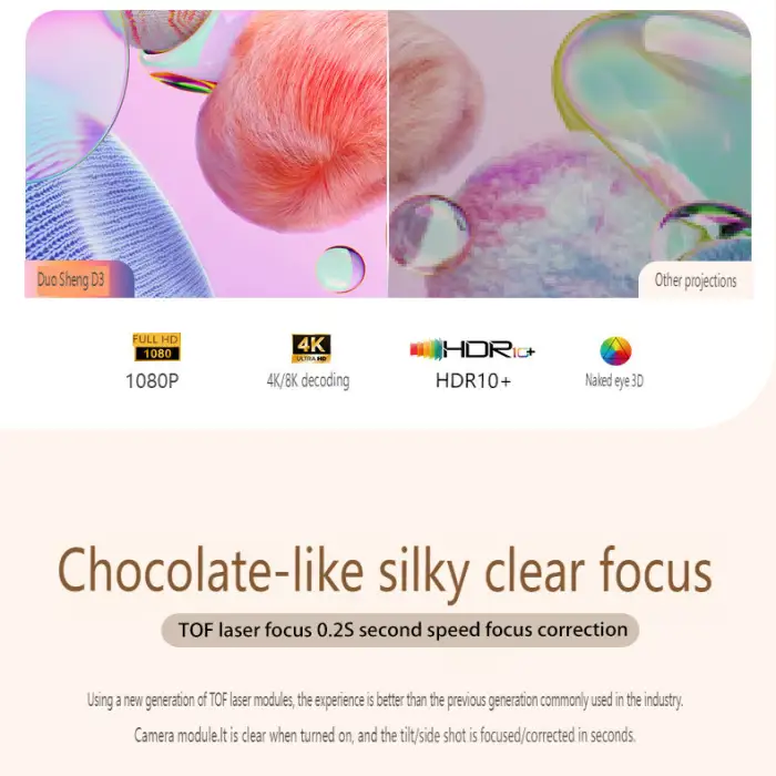 Play5MAX High Brightness PTZ Projector Home 1080P Full HD Portable Intelligent Small Projector