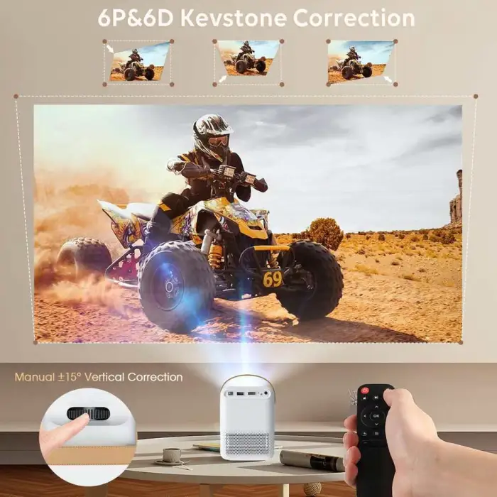 Meeckydow MK35 Mini Video Projector    4K hd Smart Proyector 300 ANSI Lumen Home Theater Beamer Manual Short Throw