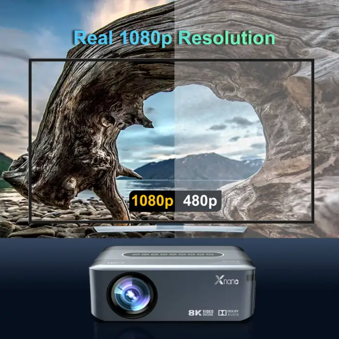 X1 Smart Projectors Android 9 Video Beamer LCD 8K Full HD 1080P Outdoor Home Theater 4K Projector
