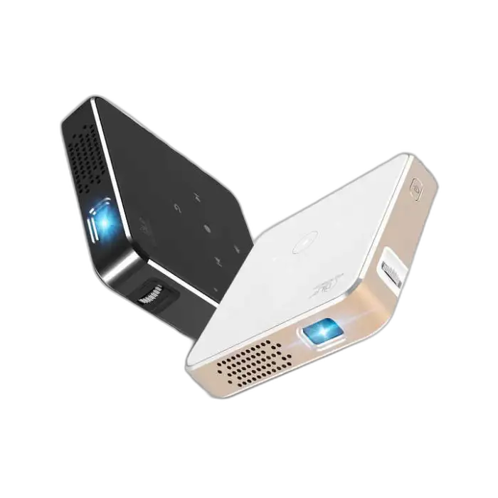 Smart Mini Portable Projector with Android 13 Support, WiFi Bluetooth, and Rechargeable Battery for Home Outdoor Cinema