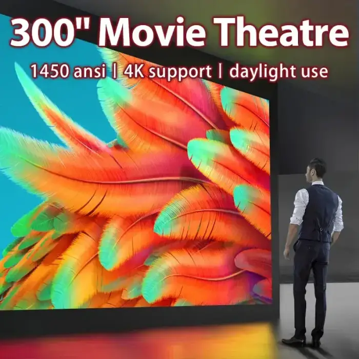 A9K 3D 4K Mini LED Daytime Projector Portable Video Home Theater DLP Smart Android WIFI Full HD 1080P Projector