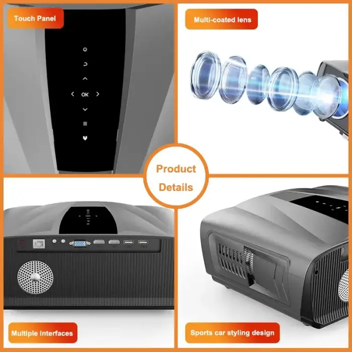 A9K 3D 4K Mini LED Daytime Projector Portable Video Home Theater DLP Smart Android WIFI Full HD 1080P Projector