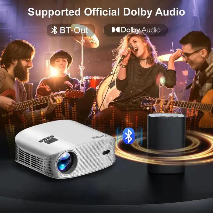 D8W Home Theater Projector Native 1080P Full HD Support 4K Smart Android Beamer Movie Video Projector