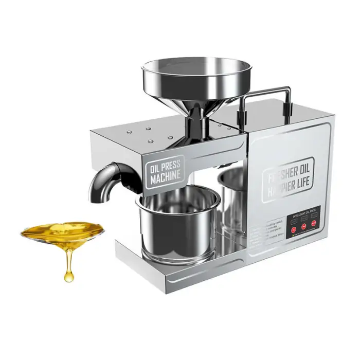 Small Stainless Steel Home Use Mini Olive Kernel Copra Oil Press Making Machine