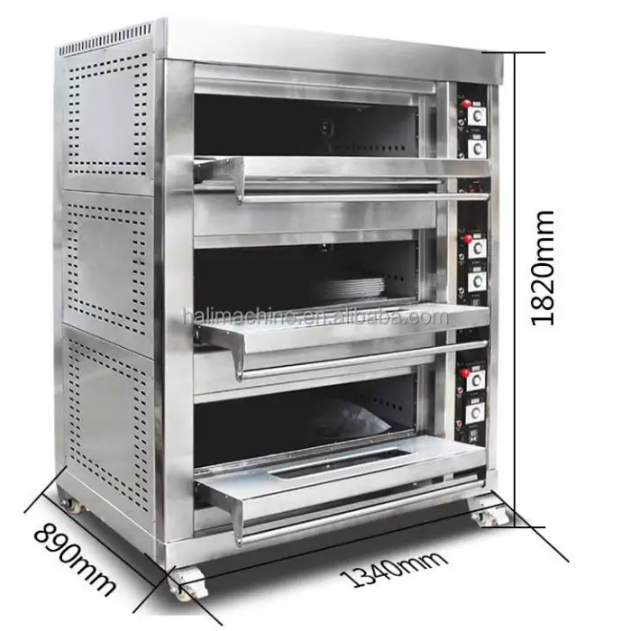 Commercial Bakery Machine Bread/Cake/Pizza/Biscuit Oven Commercial Bakery Deck Oven