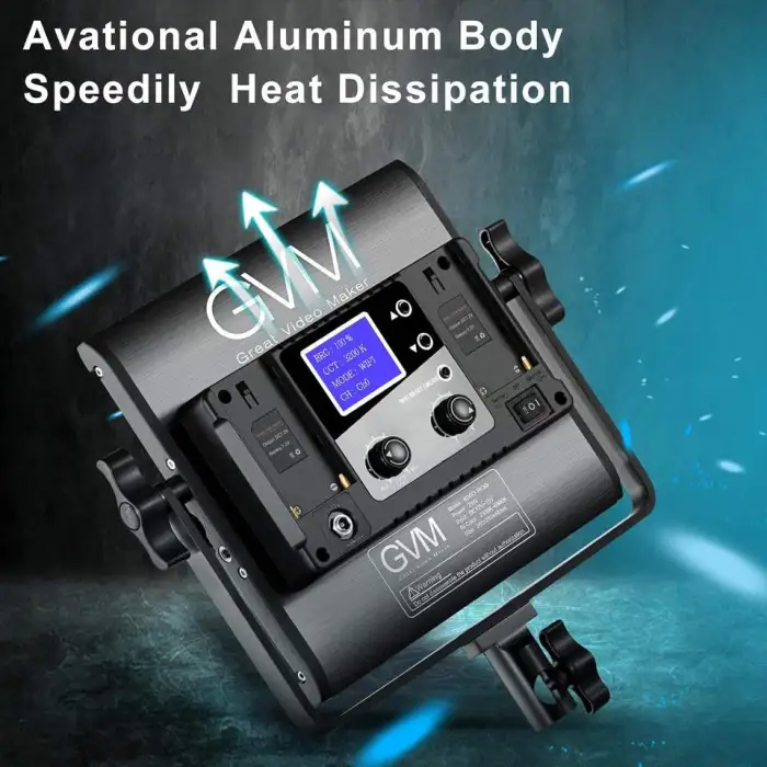 GVM 800D 2 Pieces Panel RGB Photography Lighting Studio Led Light for Video Shooting