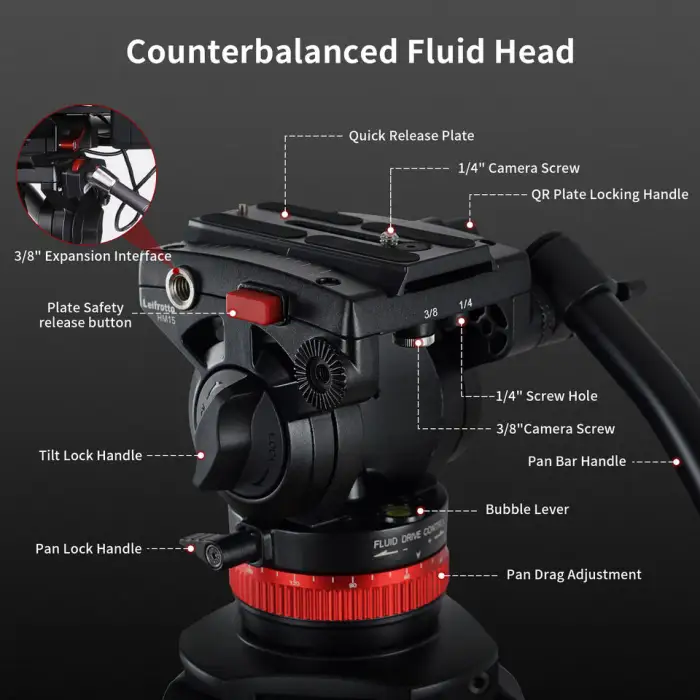 Heavy Duty Camera Stabilizer Stand Tripod Professional Photography Video Tripod For Canon Digital Dslr Camera