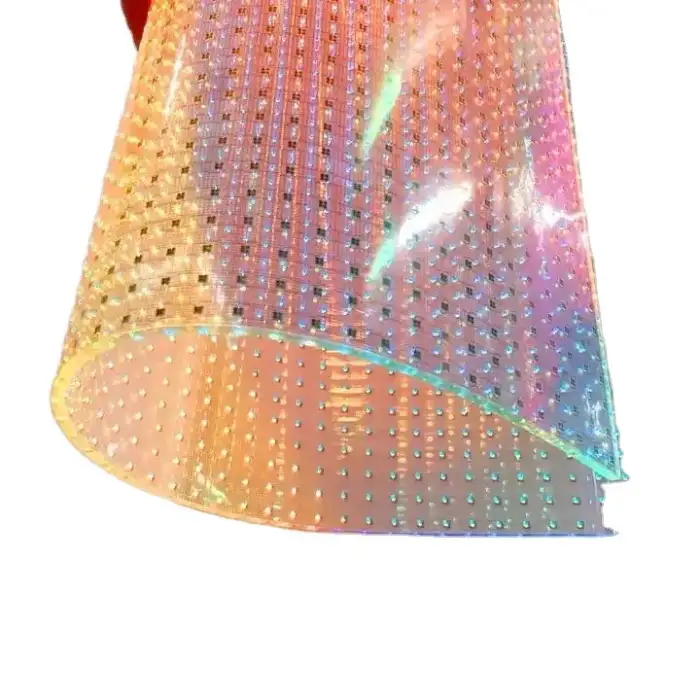 Adhesive Flexible LED Film RGB Color Arbitrary Tailoring Easy Installation Indoor Led Video Wall SDK 1500cd,1500 C