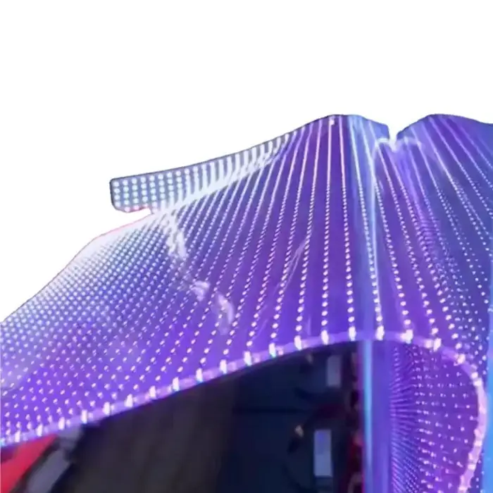 Adhesive Flexible LED Film RGB Color Arbitrary Tailoring Easy Installation Indoor Led Video Wall SDK 1500cd,1500 C